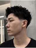 スパイキーショート フェード テーパーフェード