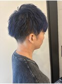 青，刈り上げショート