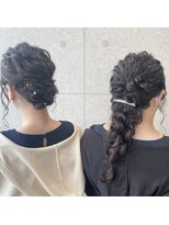 ジーナ 千葉(Zina)&nbsp;シニヨンスタイル、あみおろしスタイル