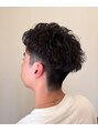 ジャム クリエイティブ ヘアデザイン(jam Creative Hair Design)&nbsp;バックシルエットがかっこいいちりつきないスパイラルパーマ◎