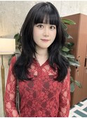 栄黒髪垢抜けロングレイヤー　　