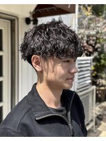 オムファミーユラグ(homme, famille raugh)&nbsp;波巻きスパイラル×マッシュ