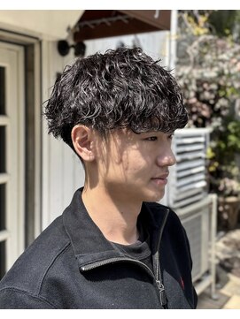 オムファミーユラグ(homme, famille raugh) 波巻きスパイラル×マッシュ