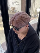 エスト 幕張本郷(est.) 【メンズホワイトピンク】ブリーチ2回透け感カラー◎千葉/メンズ