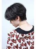 センターパートウルフニュアンスダウンパーマ