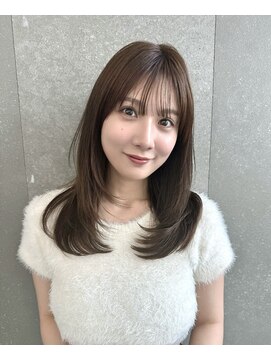 ロンドアベニール 北千住(Lond avenir) ミディアムレイヤーカット/レイヤー/顔周り/韓国/髪質改善北千住