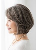 ツヤカラー30代40代50代髪質改善白髪染めハイライト藤沢