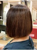 ミセス ナチュラルストレートボブスタイル 艶感◎