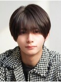 ナチュラルラウンドマッシュワックスなしシースルー