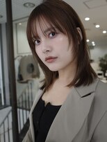 ヌヌ 渋谷 原宿 明治神宮前(nunu) レイヤーカットウルフカットボブグレージュオリーブべージュ