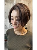 ハイライト×ショートボブ