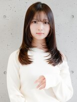 ニューヨークニューヨーク 垂水店(NYNY)&nbsp;韓国風ｘシースルーバングｘセミロングｘレイヤー