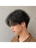 【メンズ限定】骨格補正カット+フェザーパーマ #メンズカット/センターパート
