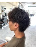 ツイストスパイラルパーマ×ウルフ