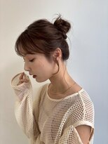 ユーフォリア 青山(Euphoria)&nbsp;まろやかベージュカラー×ルーズアップヘア