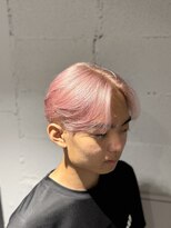 ライン(LYNE)&nbsp;爽やかセンターパート×ホワイトピンク