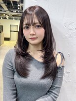 アルバム 新宿(ALBUM SHINJUKU)&nbsp;グレージュレイヤーセミロング_F1591
