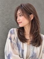 ラベルムバイエーケー(La Belleme by AK)&nbsp;顔まわりレイヤー×艶グレージュ