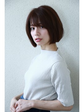 ヌーム 塚本店(NOOM) 小顔ゆるっぽボブあごの長さショートヘア