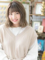 カバーヘア イヴ 戸頭店(COVER HAIR EVE)&nbsp;外国人風カラー×ランダムウェーブa戸頭30代40代50代