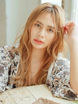 ディバイン ティエドゥール お花茶屋(divine tiedeur) ハイトーンカラーロングスタイル