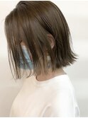 【cuzKLUB】切りっぱなしボブ×アッシュベージュ