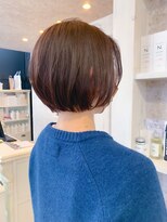 キャアリー(Caary)&nbsp;福山市美容室Caary人気 ふわっとミニボブ ラベンダーパープル