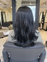 アクアオモテサンドウ(ACQUA omotesando)&nbsp;＊ブリーチなし透明感カラーブルーブラックブルーグレーアッシュ