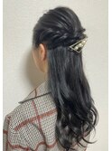 ヘアセット/セット/ヘアアレンジ/編み込み/発表会/結婚式/2次会