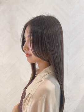 ロンドルーチェ 心斎橋(Lond luce) ダークアッシュ/ミディアムレイヤーカット［髪質改善/縮毛矯正］