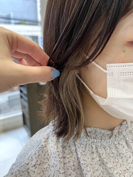 バブ バイネオリーブ(Bab by neolive) インナーカラー☆グレージュ