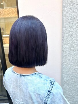 ビューバイネオリーブ 用賀店(Beau'r by neolive) グレージュカラーボブウルフ黒髪ココアベージュ 11