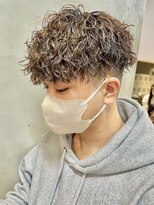 波巻きツイストスパイラル無造作マッシュプードルパーマ［名駅］