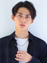 爽やか黒髪アップバング/ビジネススーツ◎