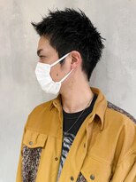 アイティーバイアルバム 北千住店(IT by ALBUM)&nbsp;黒髪スパイキー_マッシュパーマハイライト波巻き_ba441472