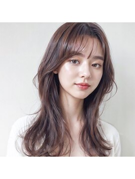 ルート 南堀江(route) 透明感ベージュ/グレージュカラー/レイヤーロング/アースカラー