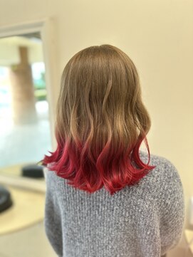 クラナ(clana) 裾カラー レッド