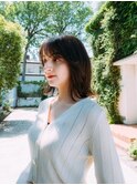 顔周りレイヤースタイル20代/30代/40代/庭瀬