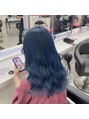 ジュース 原宿明治神宮前(JUICE)&nbsp;ダブルカラーで作る寒色可愛いです！