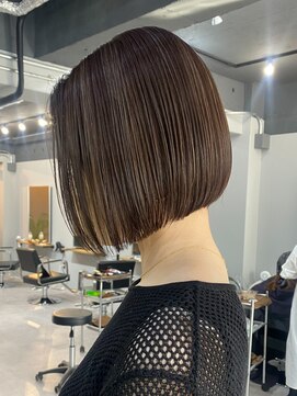 レブ 三条河原町(Reb,) ボブ縮毛矯正30代40代似合わせヘア小顔カットブリーチなし韓国