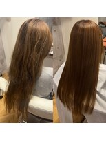 フリーダム(FREE-DOM) 【ハイトーン縮毛矯正】セルフカラーによる痛み広がりを美髪矯正