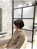 白髪ぼかし/白髪改善カラー/ショート/透明感カラー/脱白髪染め
