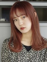 ランソ 新宿(RUNSO) くびれヘア×アプリコットオレンジ×夏×ハイライトカラー