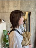 ボブ/メンテナンスカット/アッシュ系カラー