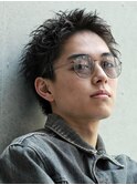 アップバング ツーブロックなし 刈り上げなし