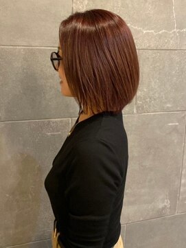 カミソメヤイロドリ(髪染やIRO-D-ORI) レッドブラウン 暖色カラー 30代 美髪 髪質改善トリートメント