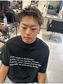 波巻きツイストスパイラルパーマ/フェザーパーマ/眉毛/メンズ