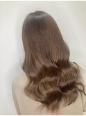 ベージュブラウン・髪質改善・ダメージ補修・透明感・巻き仕上げ
