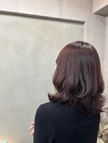 ファビ 渋谷(Fab) くびれヘア/暗めカラー/アプリコットオレンジ/縮毛矯正