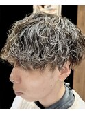 波巻きパーマ